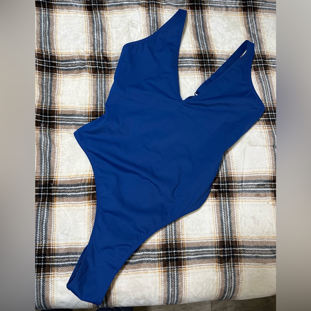 TA3 Hi Cut Plungey Navy Women's Swimsuit Size XL Regular/Long